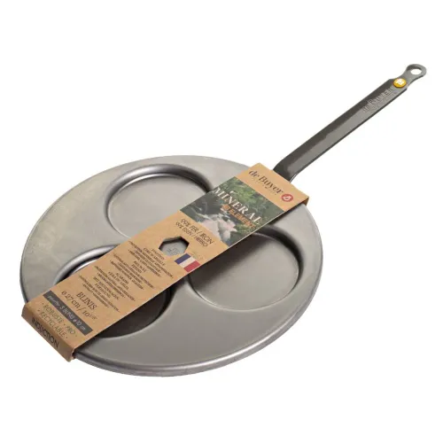 DE BUYER Mineral B Element 26 cm - patelnia do jajek sadzonych stalowa