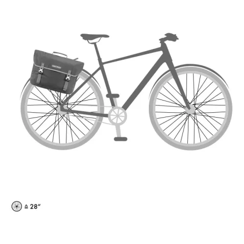 Torba na bagażnik Ortlieb Commuter-Bag Two QL3.1 Pepper Urban szara
