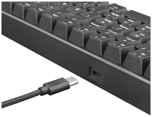 Klawiatura gamingowa Black Shark Shinobi Outemu Brown przewodowa mechaniczna podświetlana czarna