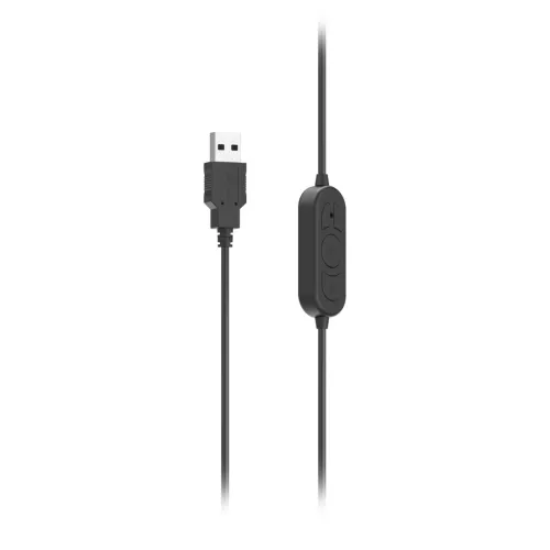 Słuchawki przewodowe z mikrofonem Hama HS-USB300 V2 Biurowe USB-C Nauszne Czarny
