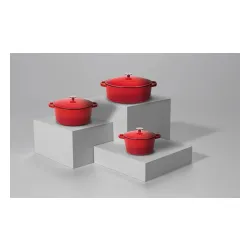 Brytfanna Gerlach Natur Iron Indukcja Żeliwo 5,5l Czerwony