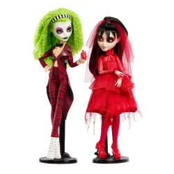 Zestaw 4 Lalek Mattel Monster SKULLECTOR - Emily JDR67 + Betelgeuse i Lydia HYV96 + Elvira HYV99