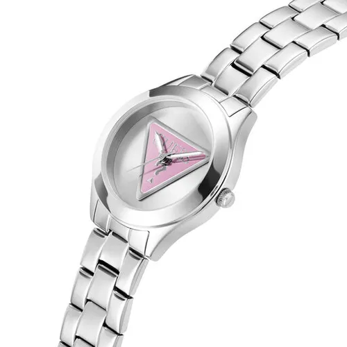 Женские часы Guess Tri Plaque GW0675L1 серебристые