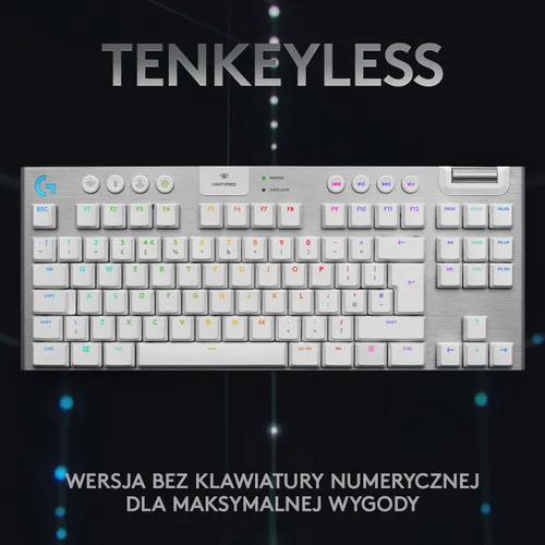 Клавиатура Logitech G915 TKL RGB Mechanical Tactile White 920-009664