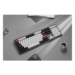 Klawiatura KEYCHRON Q6 HE Wireless Switch Gateron Double-Rail Magnetic Nebula Czarno-biało-czerwony