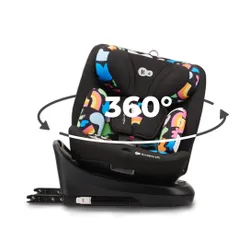 Fotelik samochodowy KINDERKRAFT I-Grow I-Size Happy shapes 40-150 cm (0-36 kg) Wielokolorowy