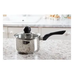 AMBITION Vikos 1,5 l - rondel ze stali nierdzewnej z dziobkiem i pokrywką