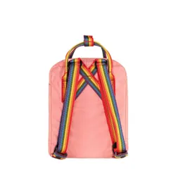 Fjallraven Kanken Mini Gökkuşağı Sırt Çantası-pembe / gökkuşağı deseni