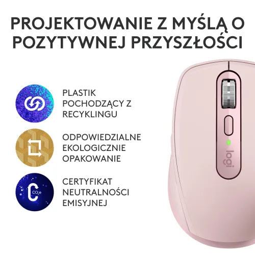 Myszka Logitech MX Anywhere 3S - różowy