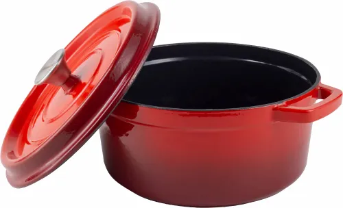 Garnek żeliwny VINTAGE CUISINE VC2P2218RD20CP Czerwony Ombre 2.2L