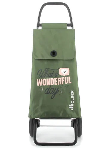 Rolser Akanto Mr. Wonderful cărucior de cumpărături cu 2 roți - kaki / wonderful day