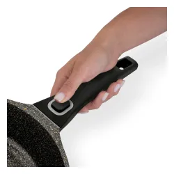 Patelnia marmurowa z odpinaną rączką STARKE PRO SVART 28 cm
