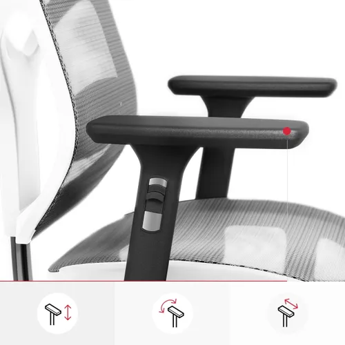 Fotel DIABLO CHAIRS V-Basic Biało-szary