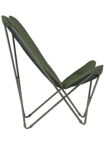 Pikowany fotel motylkowy Lafuma Maxi Pop Up XL BeComfort® - olive green