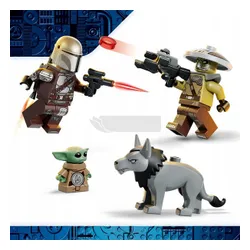 LEGO Star Wars 75451 Mandalorian i Starcie z droidem , zestaw klocków 9+