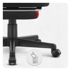 Fotel gamingowy CABRO C502 Czarno-Czerwony