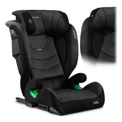 Fotelik samochodowy NUKIDO Louis Soft i-Size 100-150 cm (15-36 kg) Czarno-szary