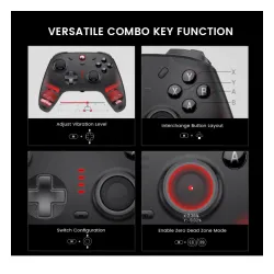Pad GameSir HRG1013 Cyclone 2 Bundle Black do PC Nintendo Switch iOS Android Bezprzewodowy Czarny