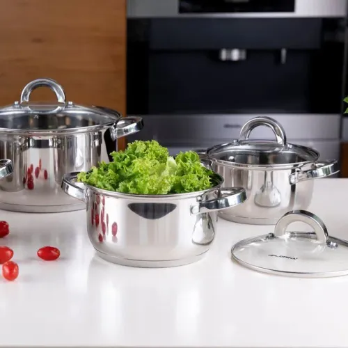 Garnek ze stali nierdzewnej z pokrywką FLORINA CLAUDE 6,1 l