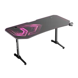 Biurko Ultradesk FRAG XXL 160cm Czarno-różowy