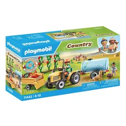 Playmobil Zestaw z figurkami Country 71442 Traktor z przyczepa i zbiornikiem na wodę