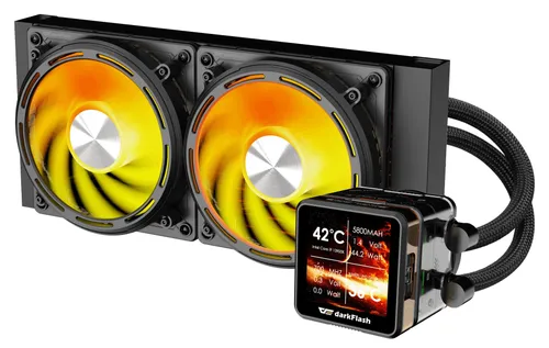 Chłodzenie wodne DARKFLASH Explore DE240 Czarny