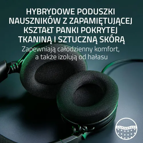 Słuchawki przewodowe z mikrofonem Razer Kraken V4 X Nauszne Czarny