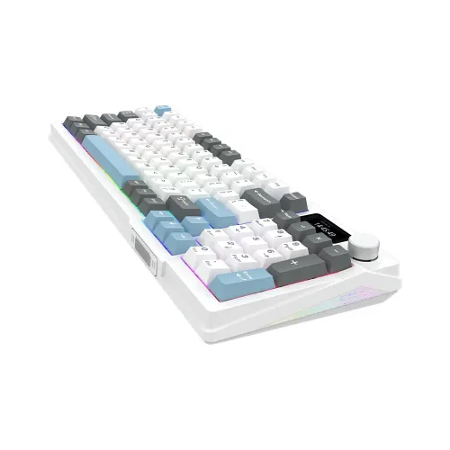 Klawiatura mechaniczna Aqirys Atria White Linear Biały