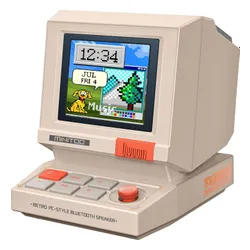 Głośnik mobilny DIVOOM MiniToo Retro Pixel Biały