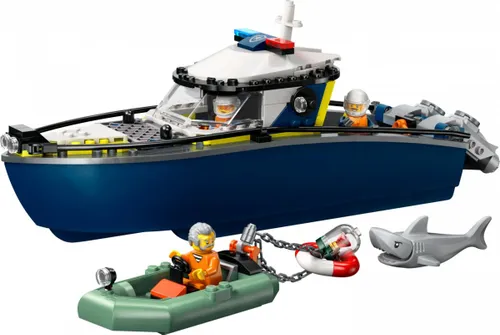 LEGO Klocki City 60456 Pościg łodzią policyjną