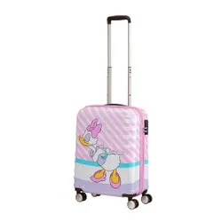 Walizka kabinowa American Tourister Wavebreaker Disney - Daisy pink kiss