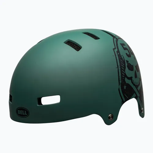 Kask rowerowy Bell Local green black/skull