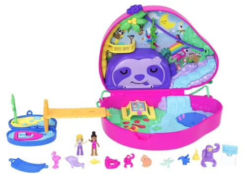 Lalka POLLY POCKET Kompaktowa torebka Rodzina leniwców HRD40