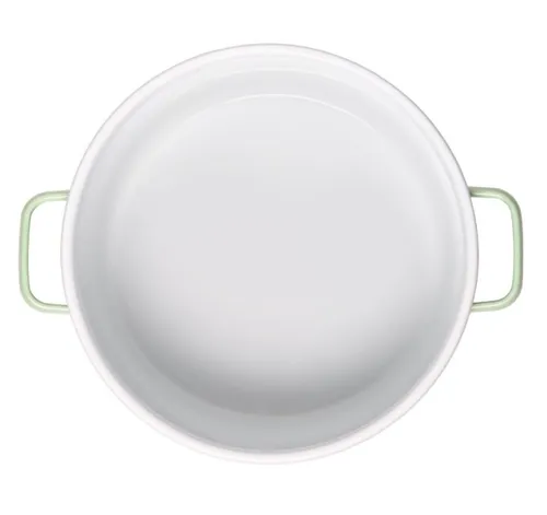Garnek GERLACH Natur Enamel 24 cm Zielony