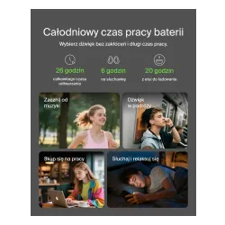 Słuchawki bezprzewodowe Belkin SoundForm Anywhere Douszne Bluetooth 5.4 Piaskowy