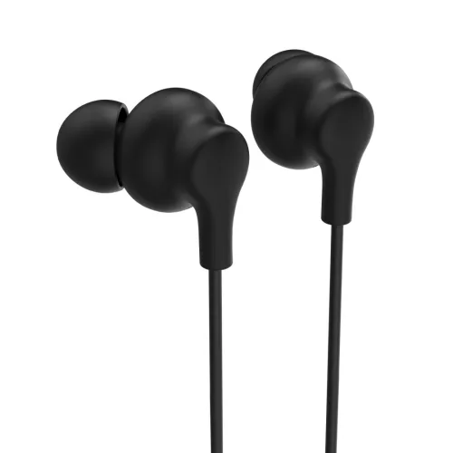 Słuchawki przewodowe Hama Douszne Curly USB-C Mikrofon Czarny