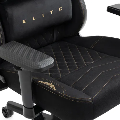 Fotel GAMVIS Elite 2.0 Pro XXL Czarny (złote elementy)