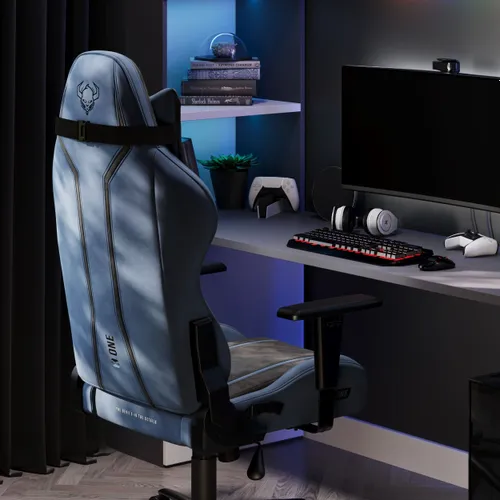 Fotel DIABLO CHAIRS X-One 2.0 Normal Size Czarno-niebieski