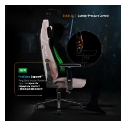 Fotel Diablo Chairs X.Eye Prime, Normal Size, Akira Pink Gamingowy do 140kg Różowy