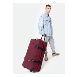 Eastpak Tranverz L-meşgul burgundy seyahat çantası