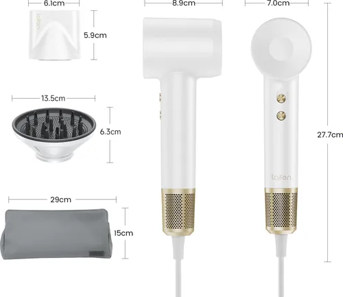 Suszarka LAIFEN Swift Premium Biało-złoty 1400W