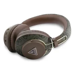 Słuchawki nauszne GUESS Triangle Logo Bluetooth ENC Brązowy