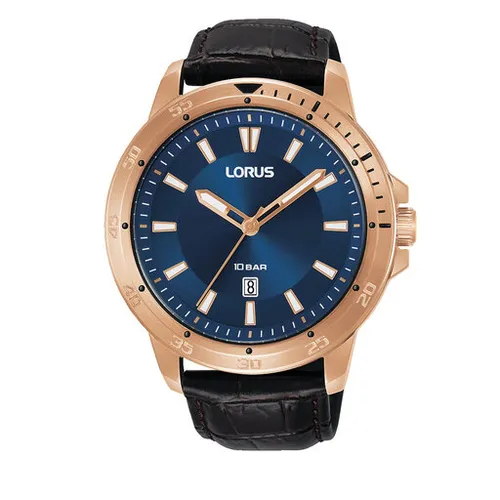 LORUS RH920PX9 Brown / Rose Gold saati