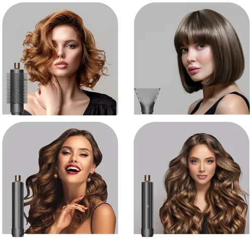 Suszarko-lokówka COSHARE SuperFlow InStyle HS30E 1000 W Szary