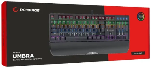 Klawiatura RAMPAGE KB-R86 Umbra Blue Switch Czarny