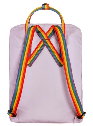 Fjallraven Kanken Rainbow Sırt Çantası-pastel lavanta / rainbow pattern