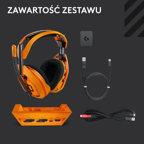 Słuchawki LOGITECH A50X McLaren Racing Edition Bezprzewodowe, Nauszne