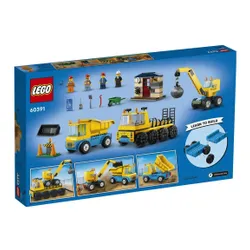 Lego City 60391 yıkım topu ile kamyon ve vinç