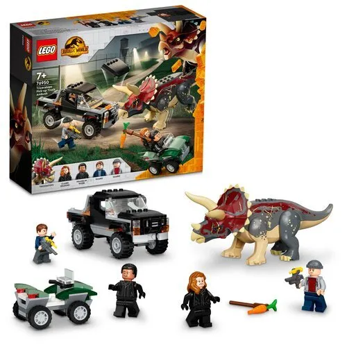 LEGO Jurassic World Triceratops I zasadzka z pick-upem 76950