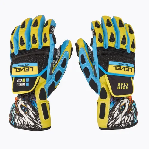 Rękawice narciarskie Level Worldcup CF yellow/blue
